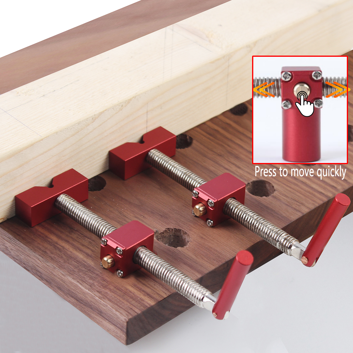 Woodworking Vice Quick Release - Woodworking Fast Bench Dog Brake Inserts