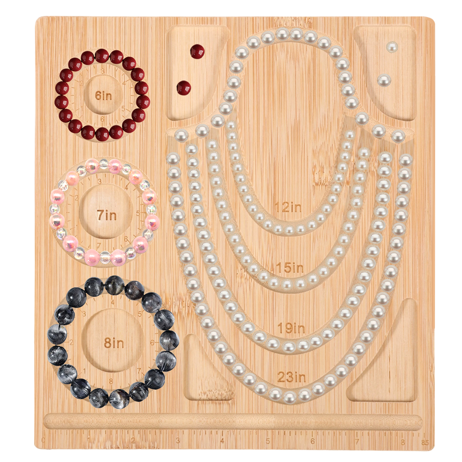 Woodworking Design Software - Bamboo Bead Board Bracelet Necklace Beading