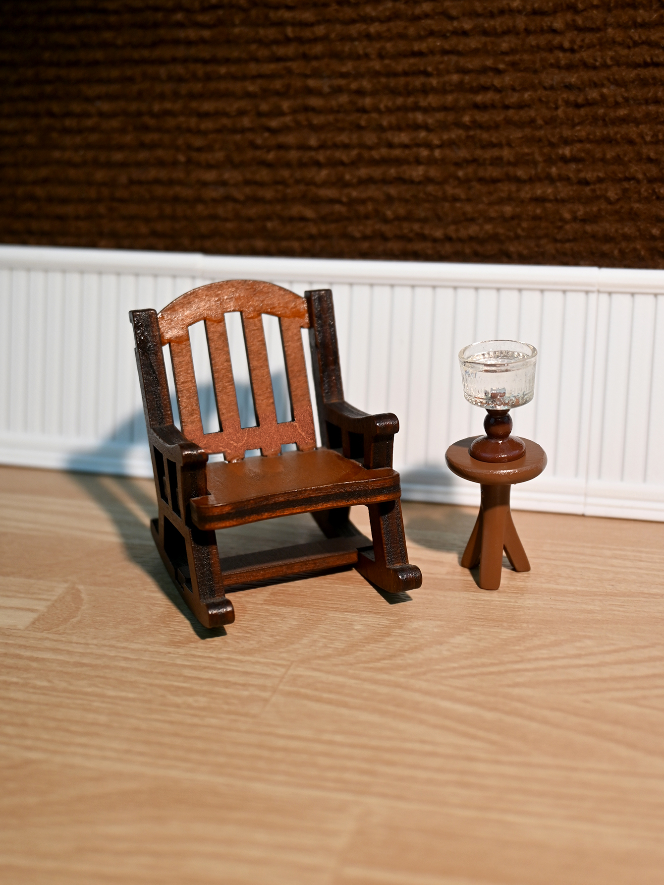 Woodworking Diy - Miniature Rocking Chair, Miniature Desk Lamp,