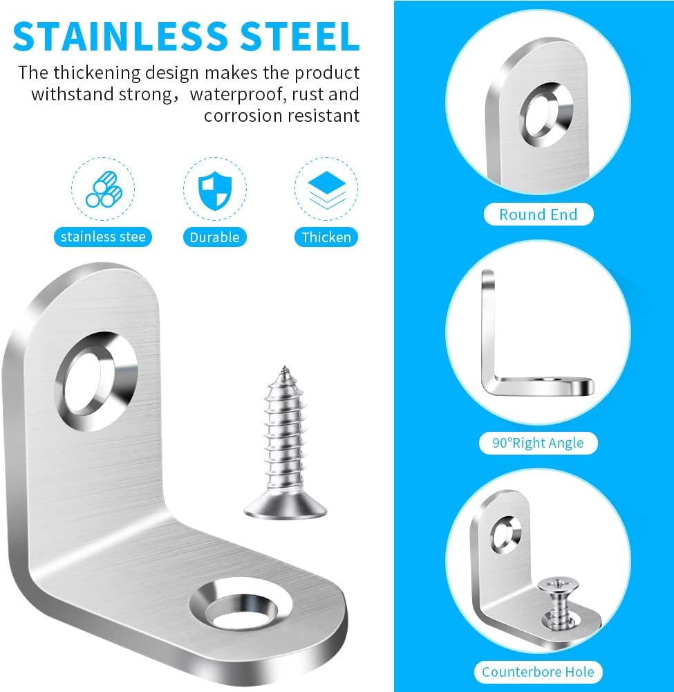 Stainless Steel L Bracket Corn - Woodworking Joints recensie en prijs