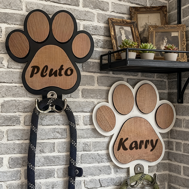 Custom Name Logo Wooden Paw Pr - Woodworking Logos recensie en prijs