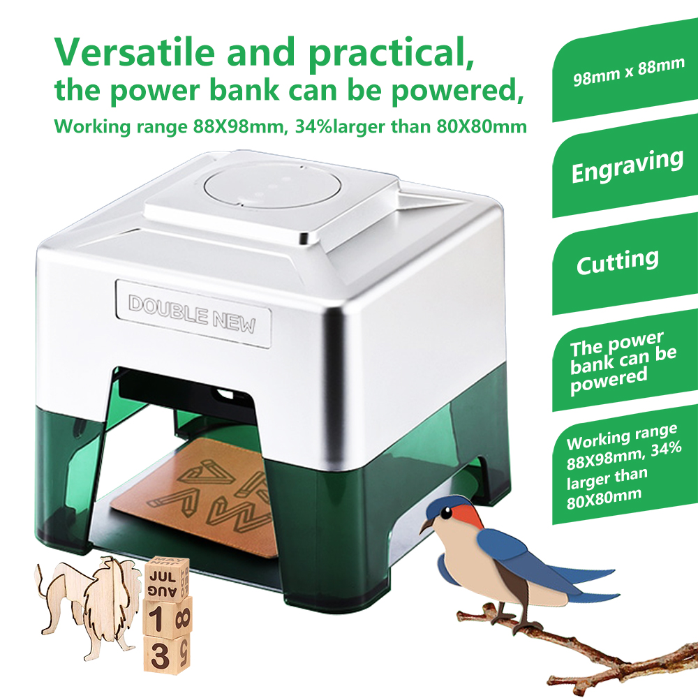 3W Mini Laser Engraver Portabl - Woodworking Logos recensie en prijs
