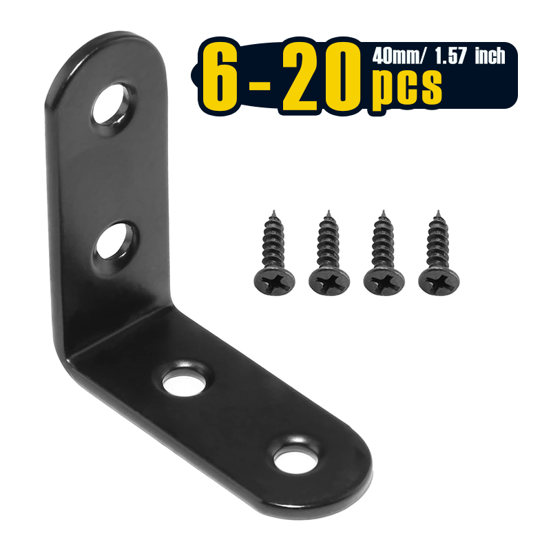 6-20 Pcs Black Corner Brace L  - Woodworking Joints recensie en prijs