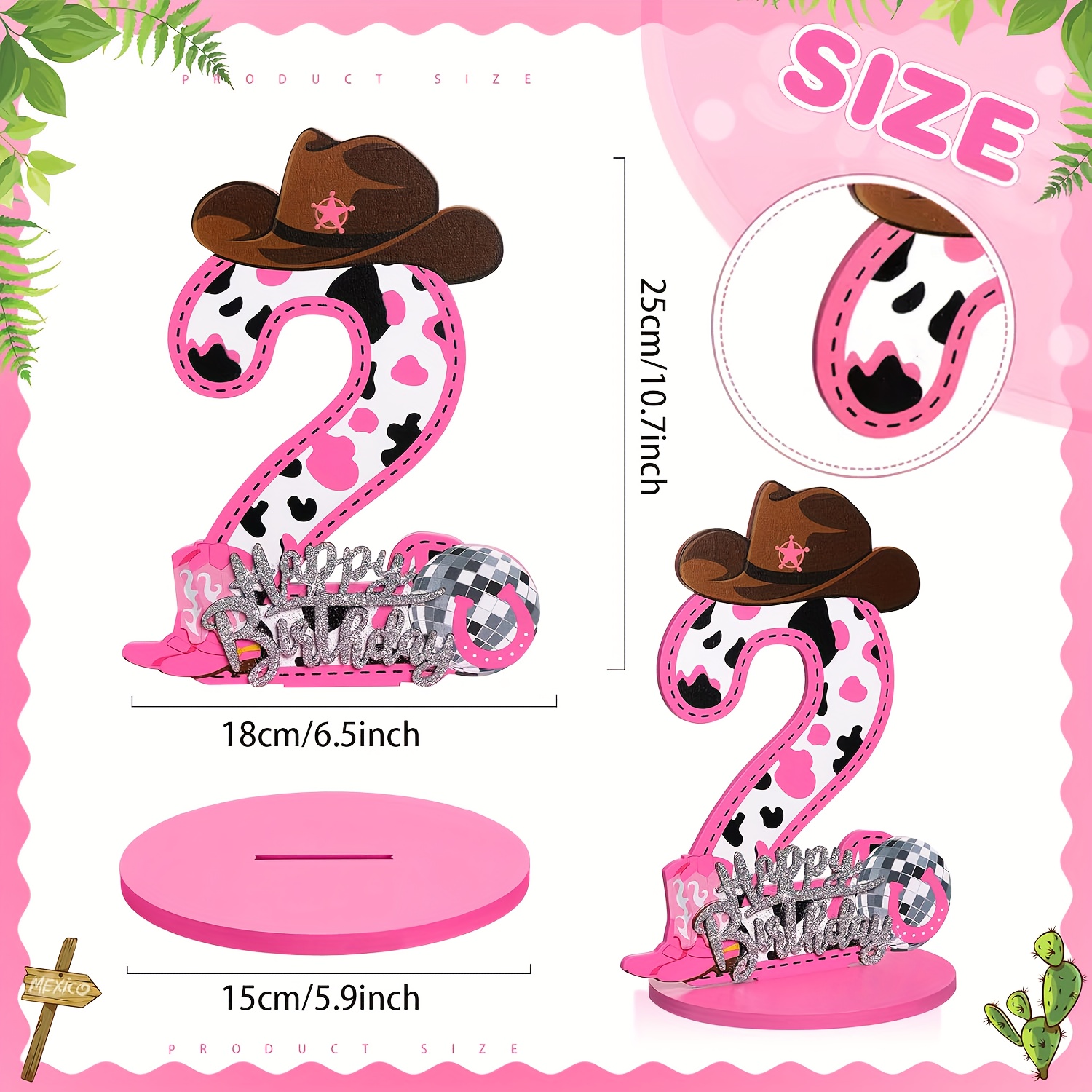 1Pcs Western Cowboy 1-3 Birthd - Woodworking Logos recensie en prijs