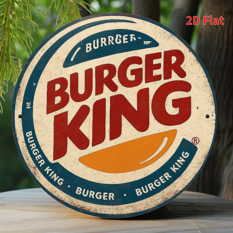 Burger King Retro wooden logo  - Woodworking Logos recensie en prijs