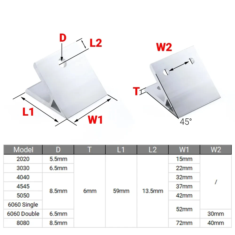 4Pcs 45 Degree Angle Corner Br - Woodworking Joints recensie en prijs