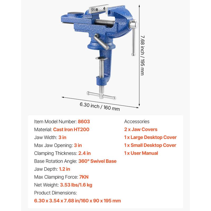 Bench Vise, 3 Inch, Portable W - Woodworking Vice Quick Release recensie en prijs
