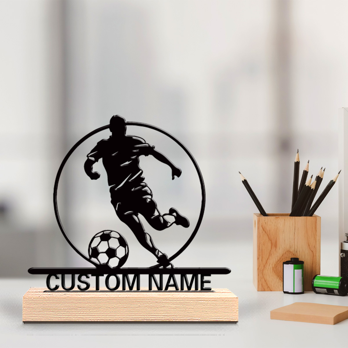 Custom Soccer Player Metal Sta - Woodworking School recensie en prijs