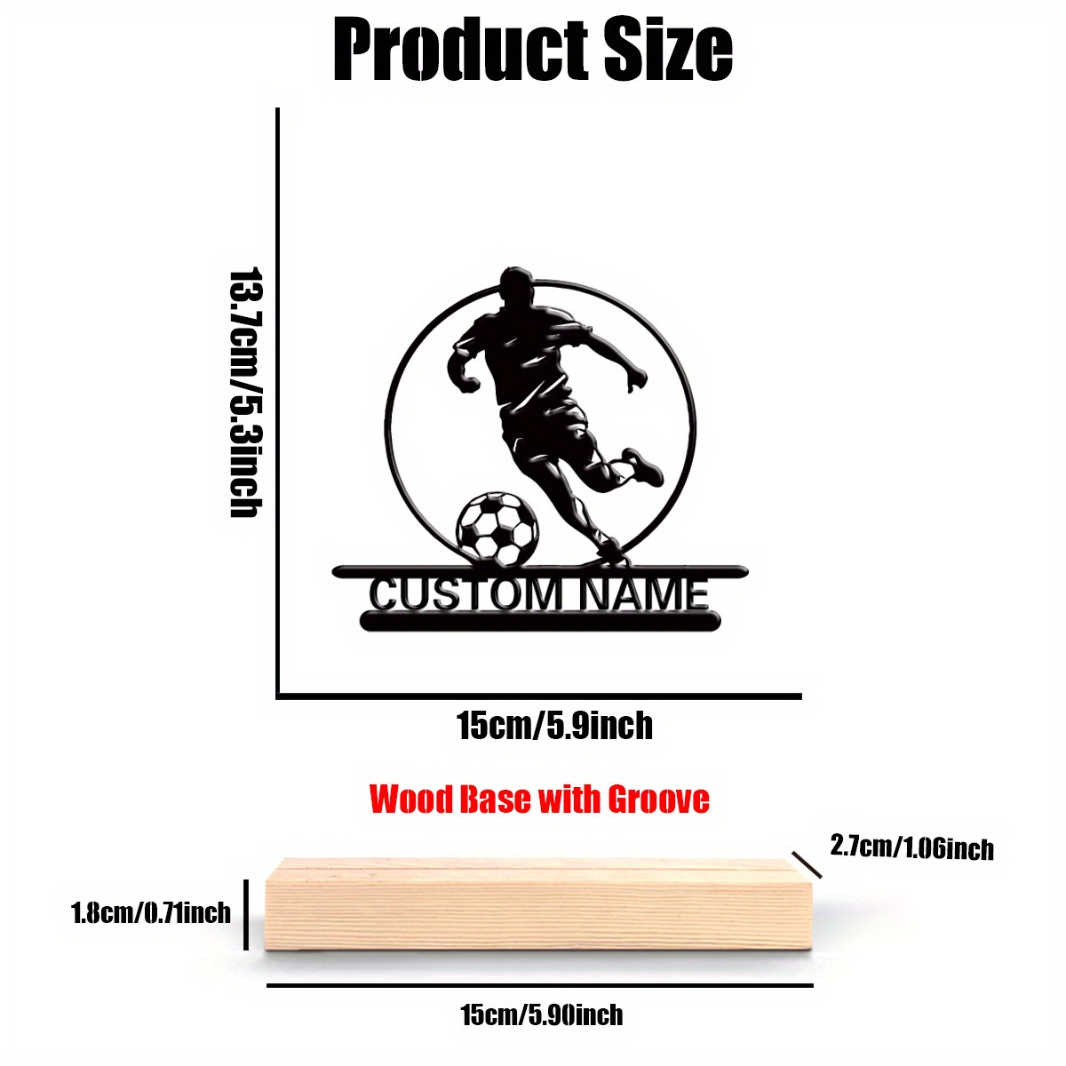Custom Soccer Player Metal Sta - Woodworking School recensie en prijs