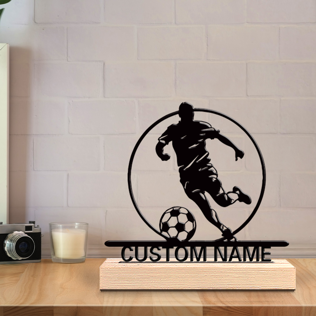 Custom Soccer Player Metal Sta - Woodworking School recensie en prijs