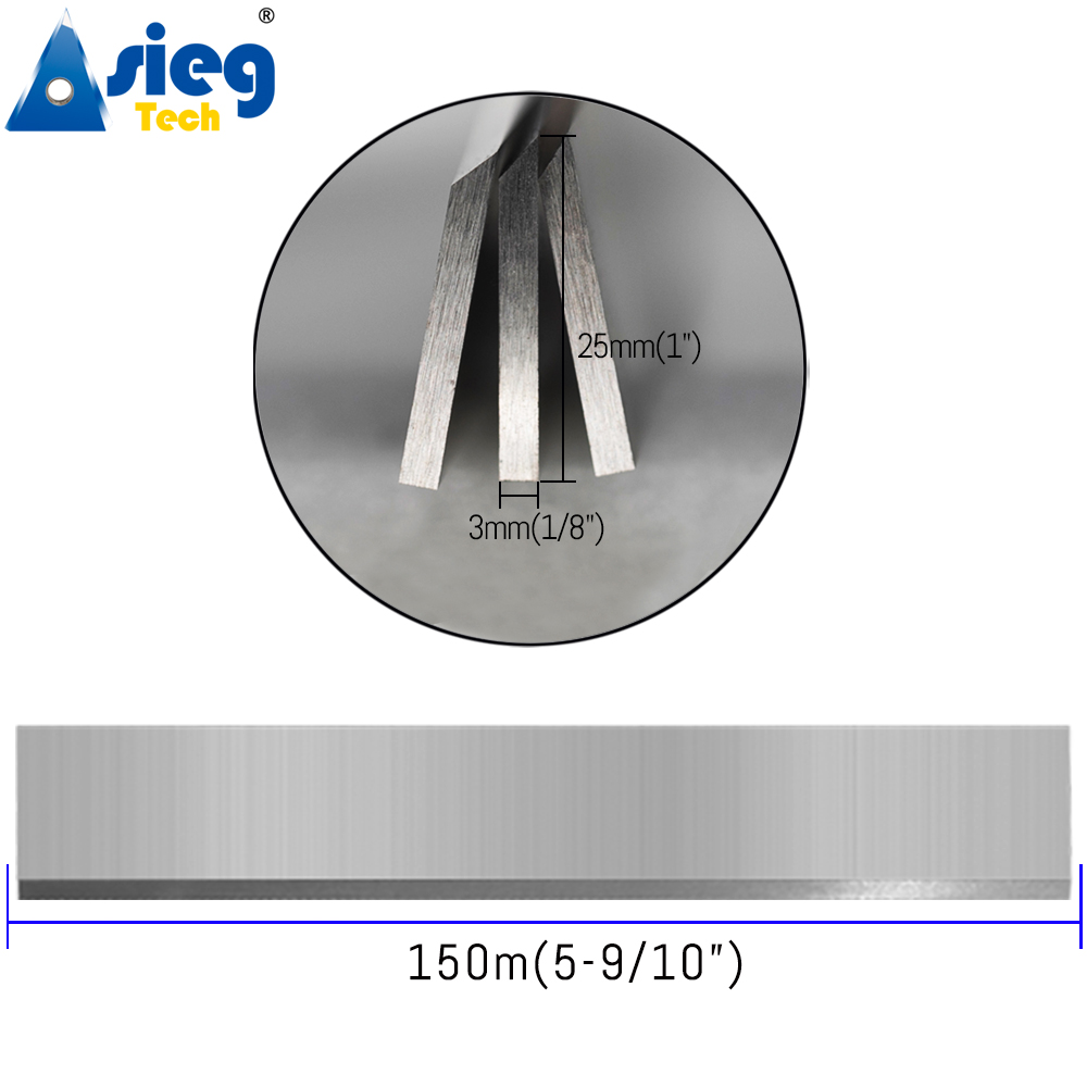 150×25×3mm HSS 3pcs planer bla - Woodworking Jointer recensie en prijs