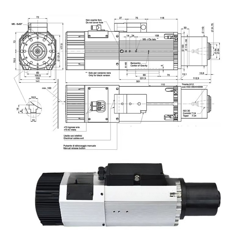 Hot Sale 9kW ISO30 Steel Spind - Woodworking Machinery For Sale recensie en prijs