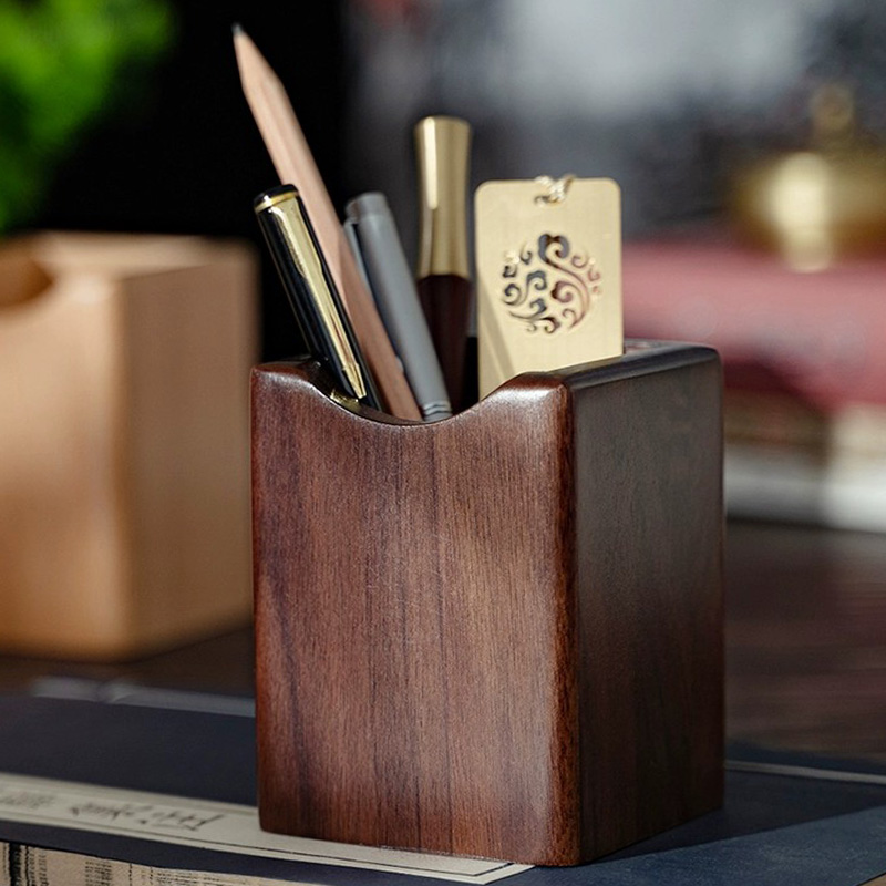 Natural Walnut Pen Holder Wood - Woodworking School recensie en prijs