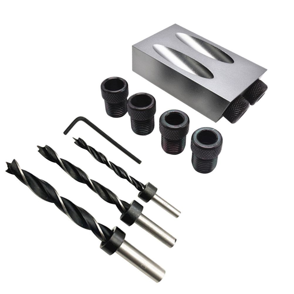 34pcs Oblique Hole Drill Set 1 - Woodworking Joints recensie en prijs