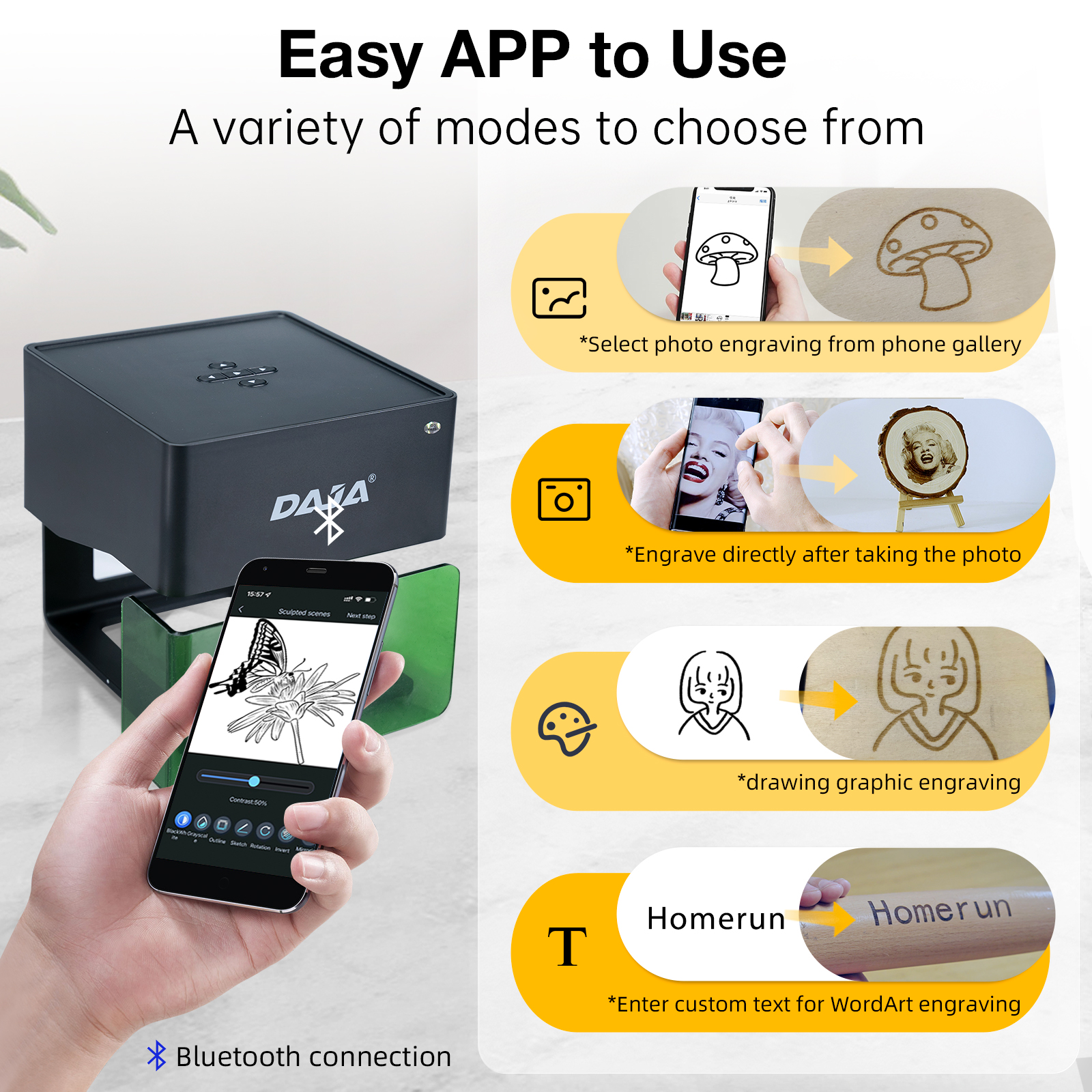 DAJA DJ6 Mini Portable Laser E - Woodworking Logos recensie en prijs